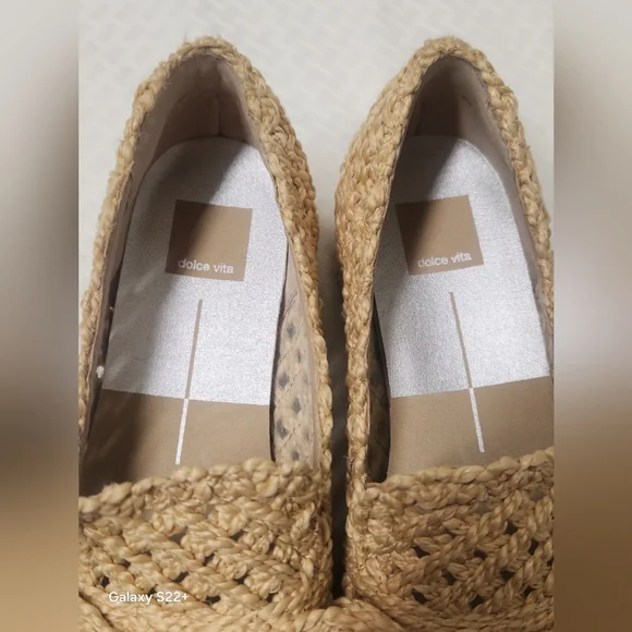 Dolce Vita Jaka Raffia Platform Espadrilles Loafers 9.5.   #Z18 - Picture 6 of 12